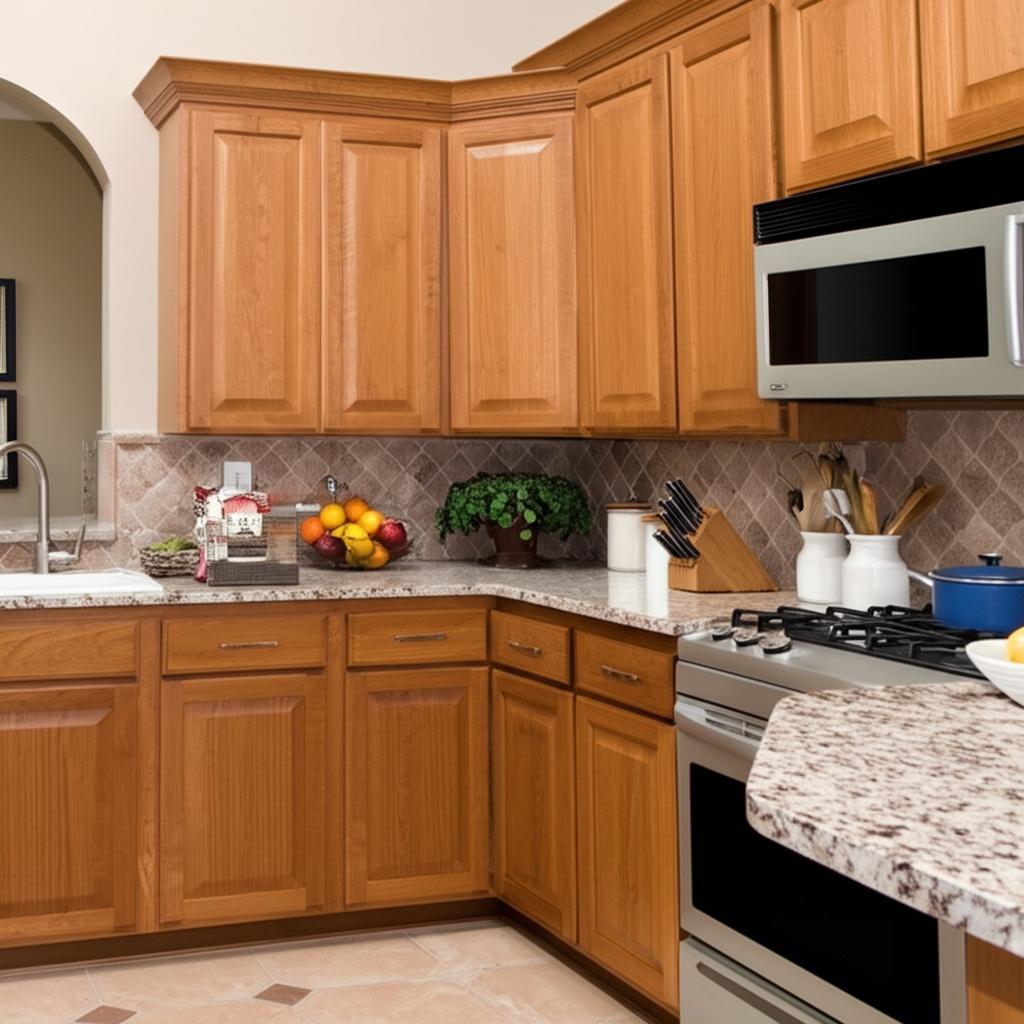 Hampton Bay Hampton 27-Inch Medium Oak Wall Kitchen Cabinet