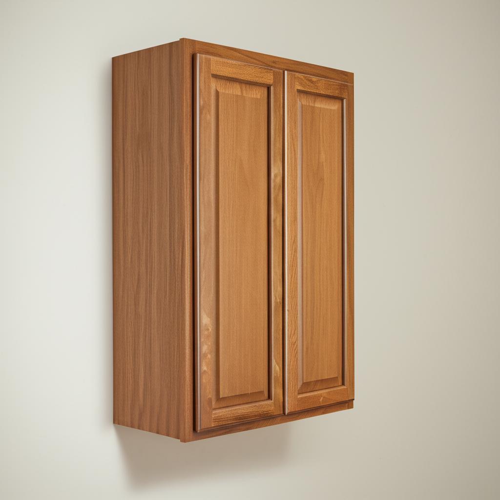 Hampton Bay Hampton 27-Inch Medium Oak Wall Kitchen Cabinet