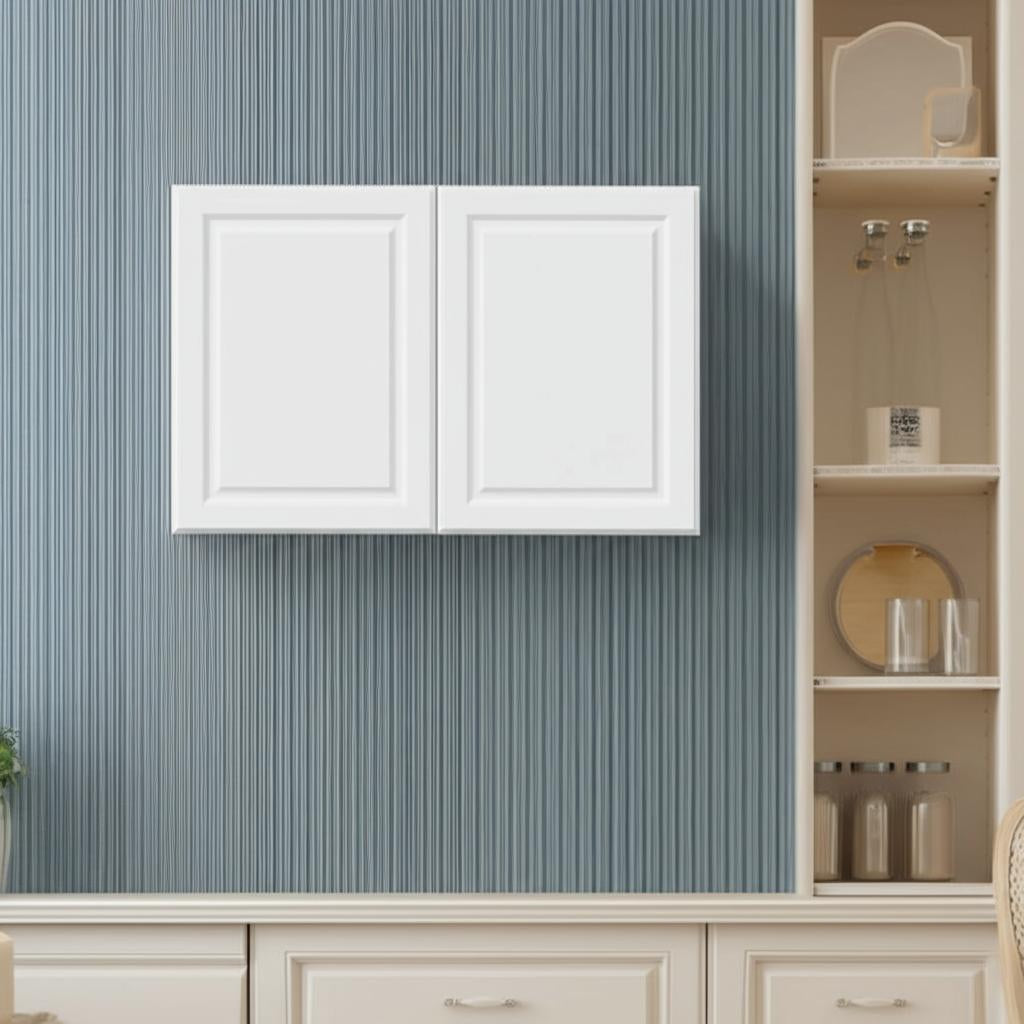 Hampton Bay Designer Series Elgin Assembled Wall Kitchen Cabinet in White