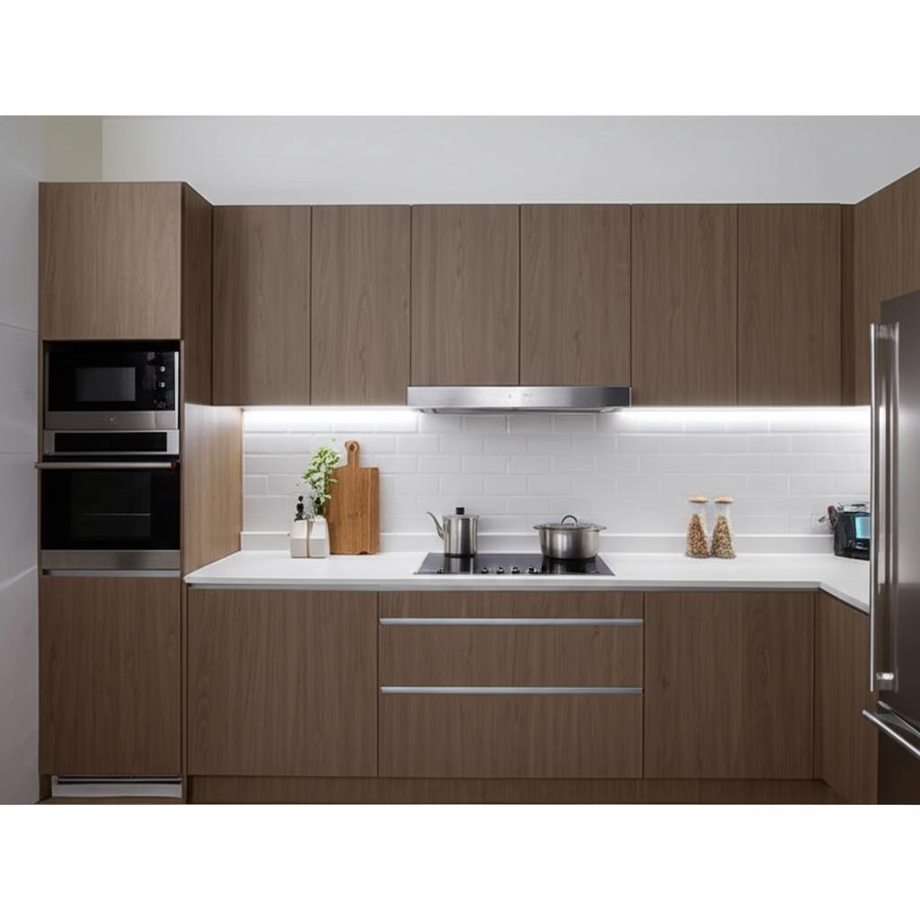 Hampton Bay Designer Series Edgeley Wall Kitchen Cabinet in Driftwood