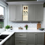Hampton Bay Designer Series Melvern Wall Kitchen Cabinet in Heron Gray