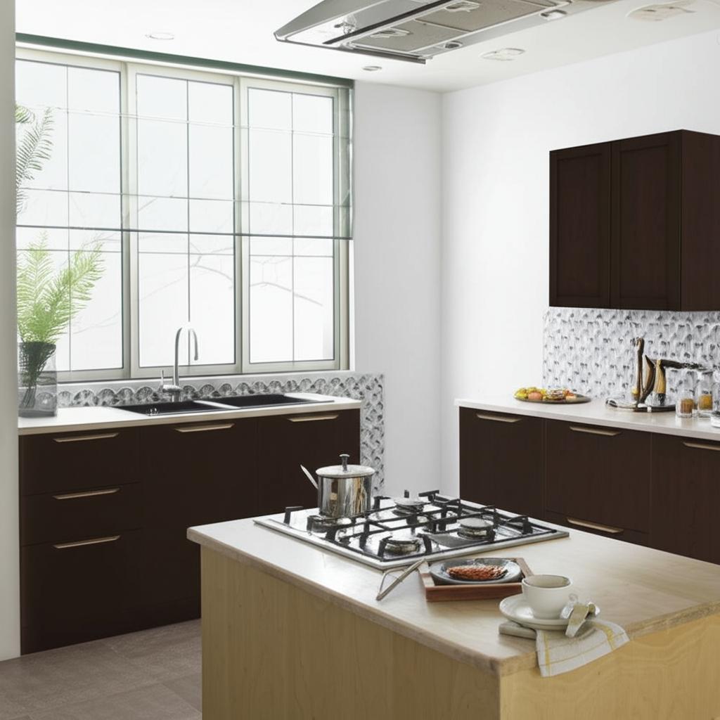 Hampton Bay Shaker Wall Kitchen Cabinet in Java - 27x12x30 in.