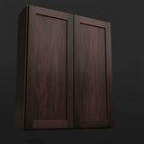 Hampton Bay Shaker Wall Kitchen Cabinet in Java - 27x12x30 in.