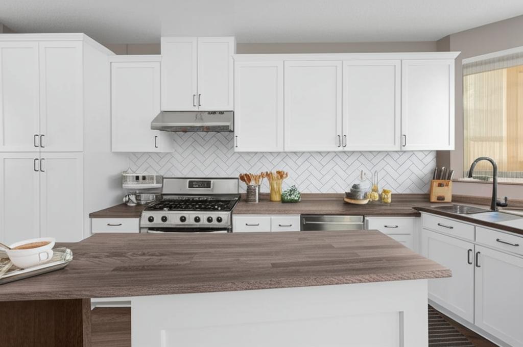 Hampton Bay Designer Series Melvern Assembled Wall Kitchen Cabinet in White