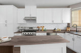 Hampton Bay Designer Series Melvern Assembled Wall Kitchen Cabinet in White