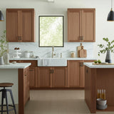Hampton Bay Sinclair 30x12x36 Wall Kitchen Cabinet in Shaker Saddle Oak