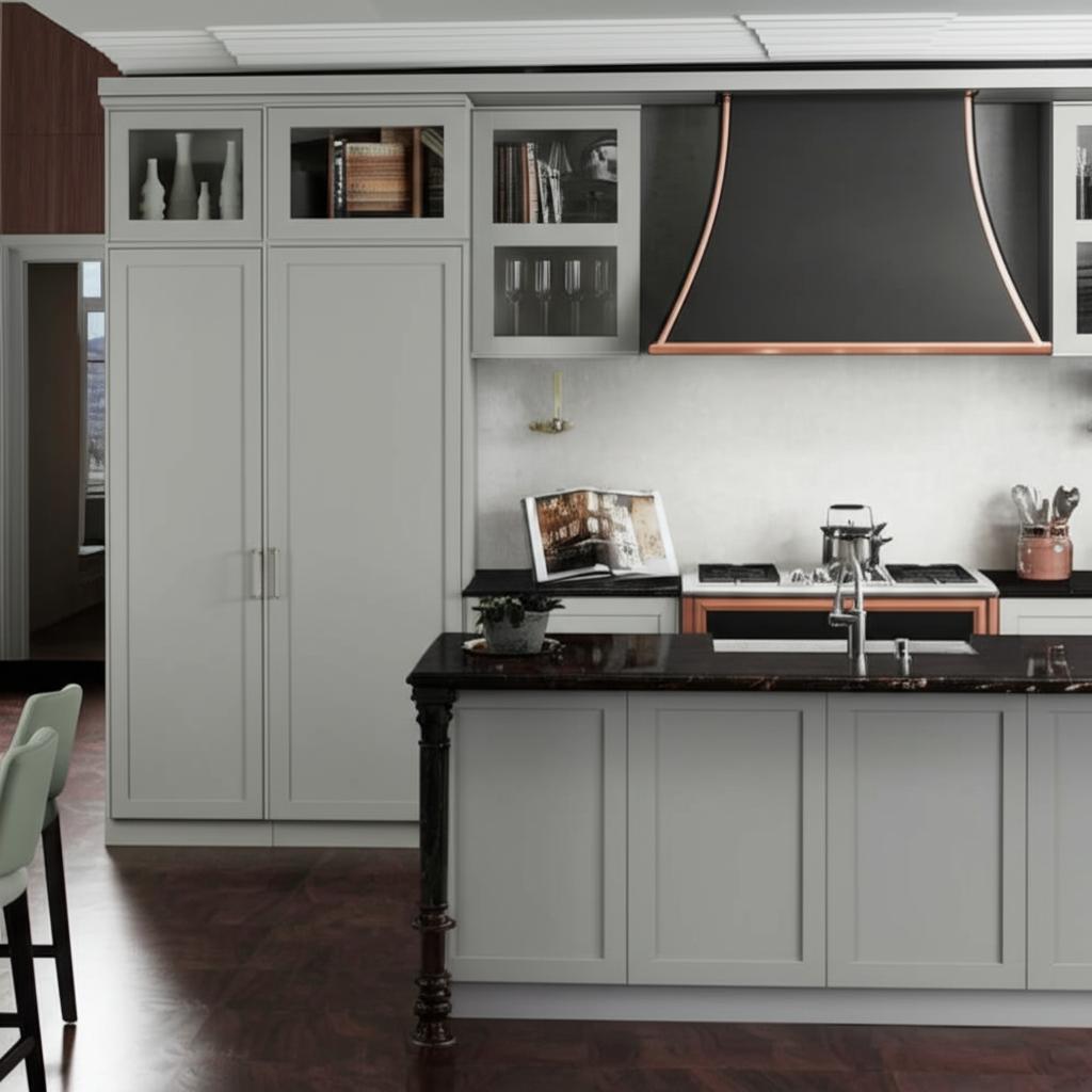 Hampton Bay Westfield Dusk Gray Shaker Wall Kitchen Cabinet - 24" W x 12" D x 36" H