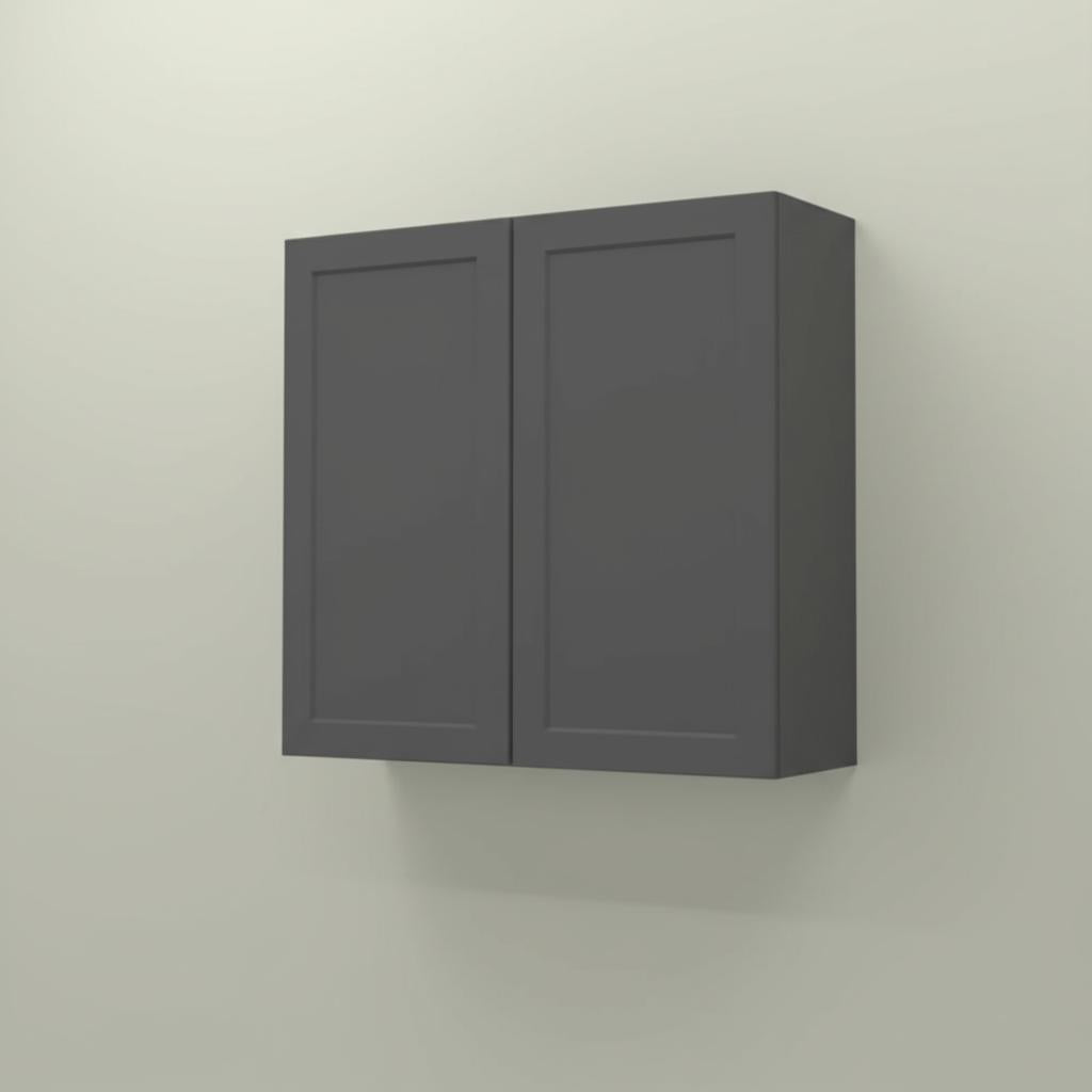 Hampton Bay Designer Series Melvern Storm Gray Shaker Wall Kitchen Cabinet