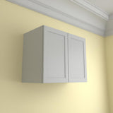 Hampton Bay Designer Series Melvern Wall Kitchen Cabinet in Heron Gray