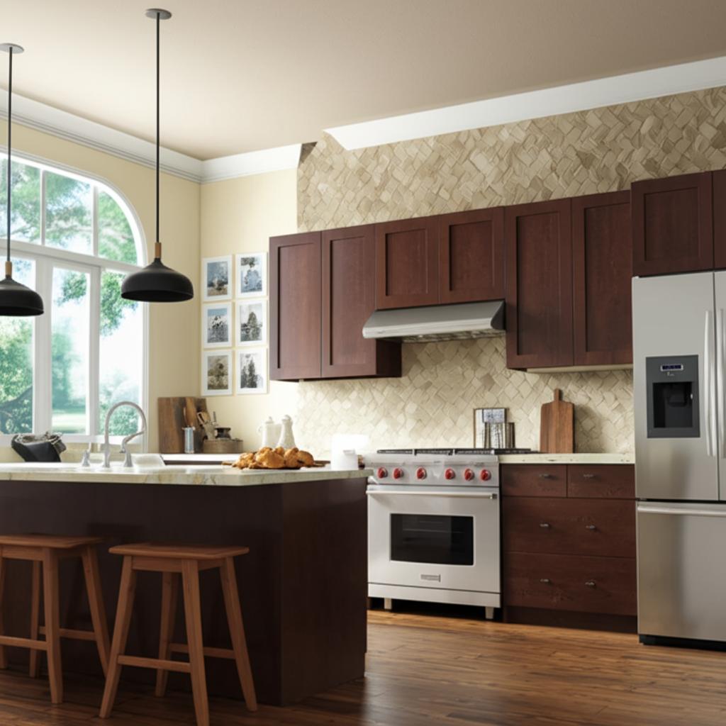 Hampton Bay Designer Series Soleste Wall Kitchen Cabinet in Spice