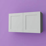Hampton Bay Cambridge Gray Shaker Assembled Wall Kitchen Cabinet - 30 in. W x 12.5 in. D x 15 in. H
