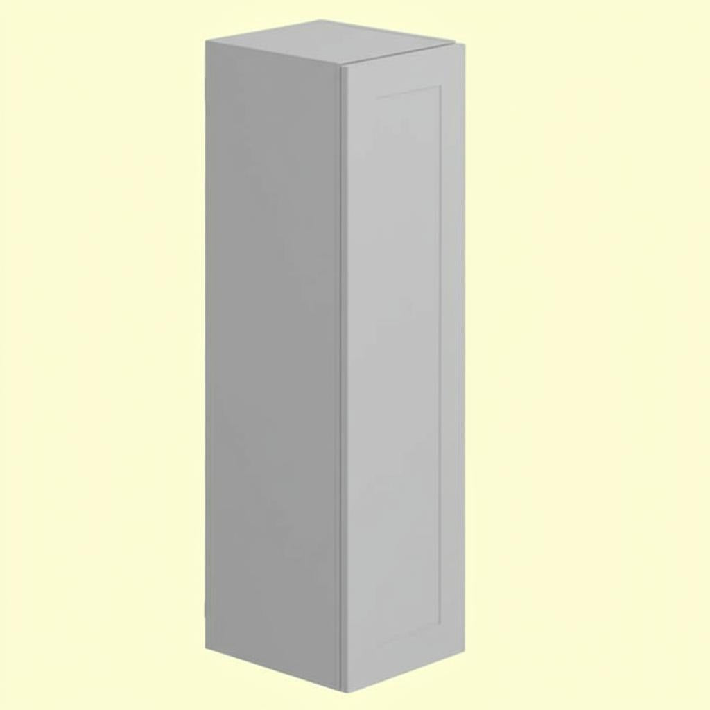 Hampton Bay Cambridge Gray Shaker Assembled Wall Kitchen Cabinet - 12 in. W x 12.5 in. D x 42 in. H