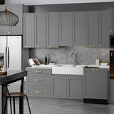 Hampton Bay Designer Series Melvern Wall Kitchen Cabinet in Heron Gray