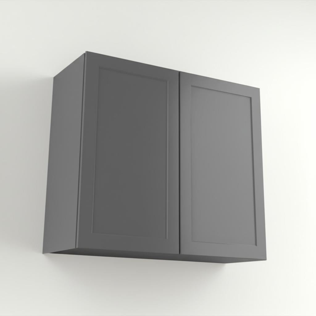 Hampton Bay Designer Series Melvern Storm Gray Shaker Wall Kitchen Cabinet
