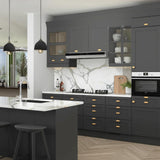 Hampton Bay Designer Series Melvern Storm Gray Shaker Assembled Wall Kitchen Cabinet