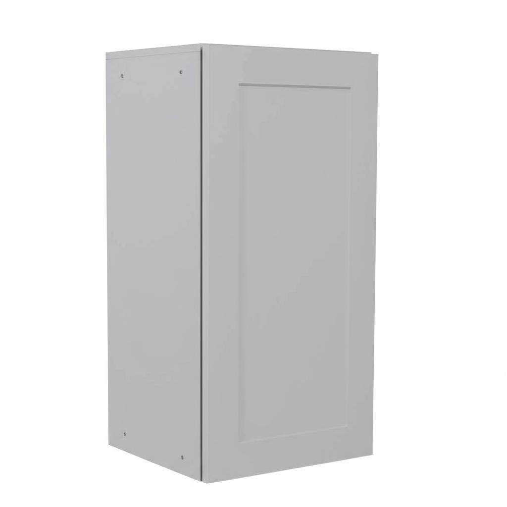 Hampton Bay Cambridge Gray Shaker Assembled Wall Kitchen Cabinet - 15 in. W x 12.5 in. D x 30 in. H