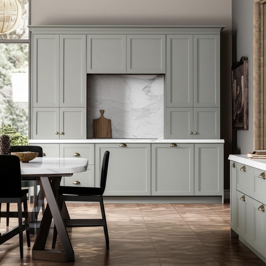 Hampton Bay Westfield Dusk Gray Shaker Wall Kitchen Cabinet