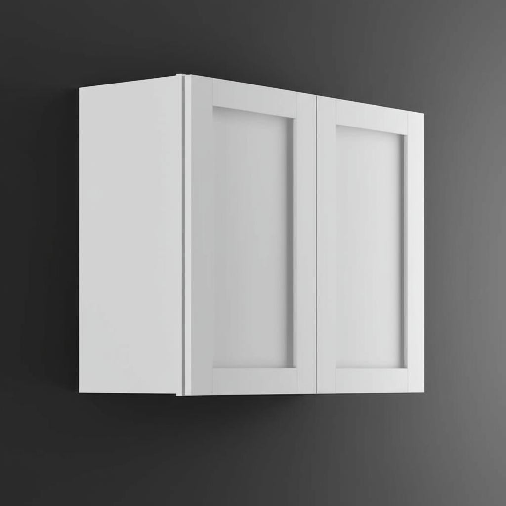 Hampton Bay Westfield Feather White Shaker Wall Kitchen Cabinet