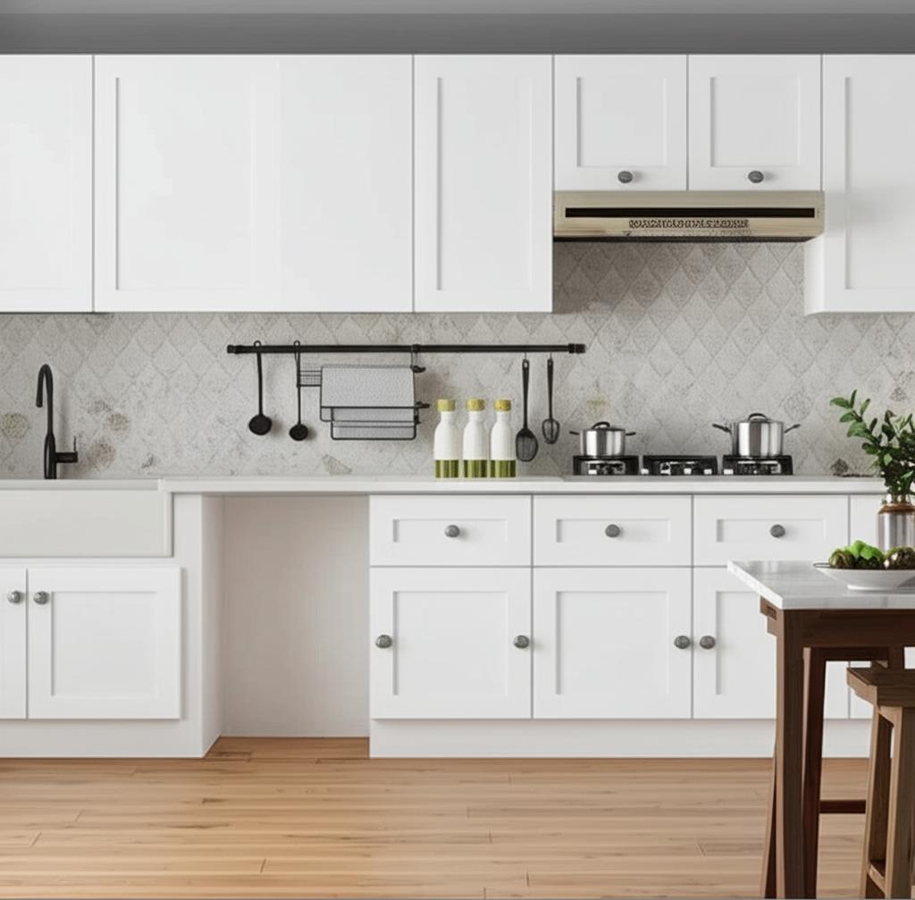 Hampton Bay Cambridge White Shaker Wall Kitchen Cabinet with Soft Close Door