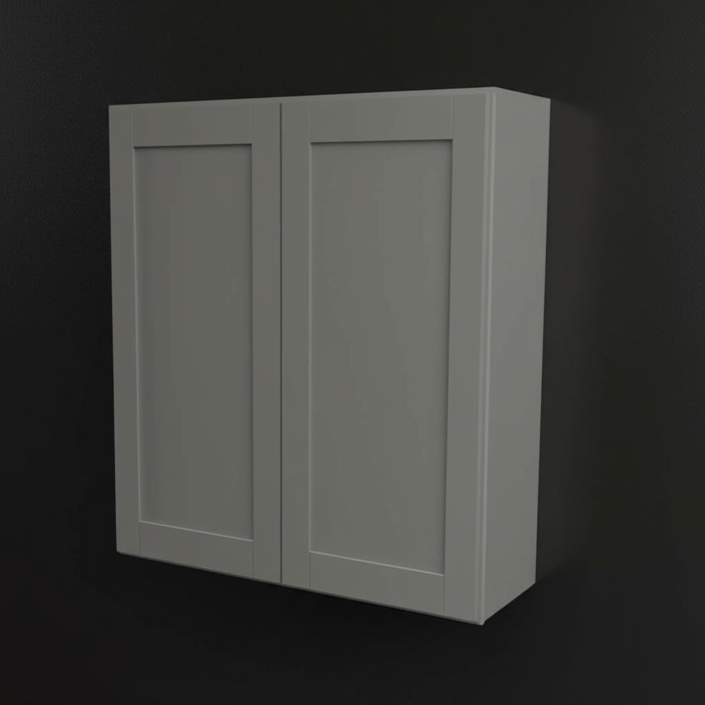 Hampton Bay Westfield Dusk Gray Shaker Wall Kitchen Cabinet - 30" W x 12" D x 24" H