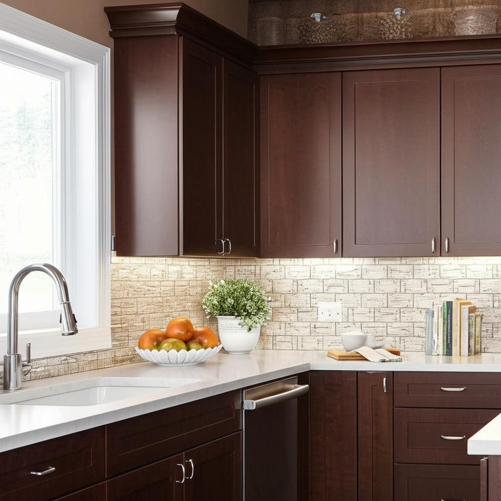 Hampton Bay Designer Series Soleste Wall Kitchen Cabinet in Spice
