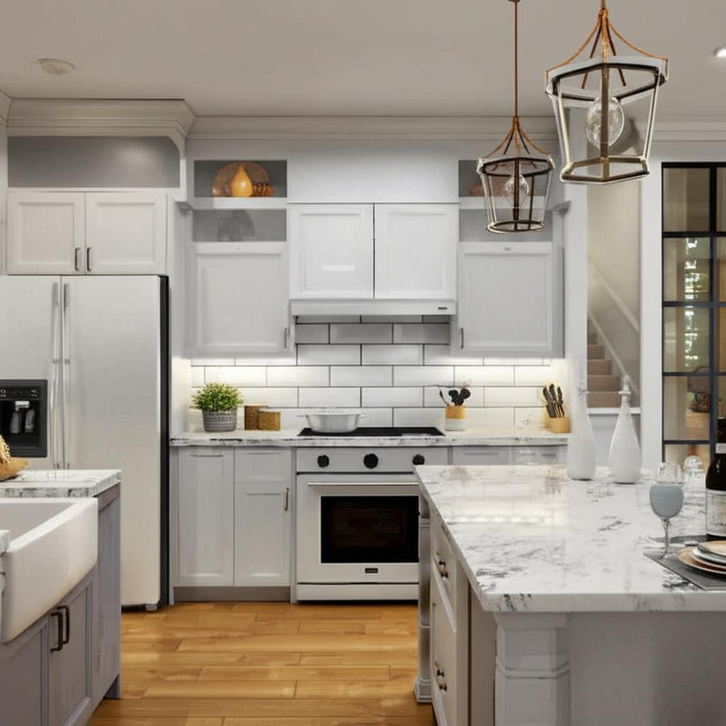 Hampton Bay Designer Series Elgin Assembled Wall Kitchen Cabinet in White