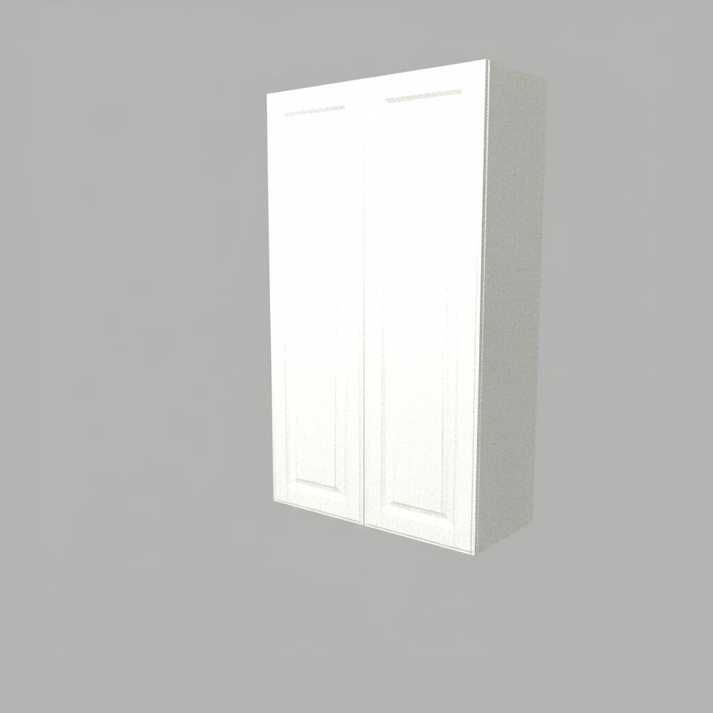 Hampton Bay Designer Series Elgin Wall Kitchen Cabinet, 27x42x12 in, White