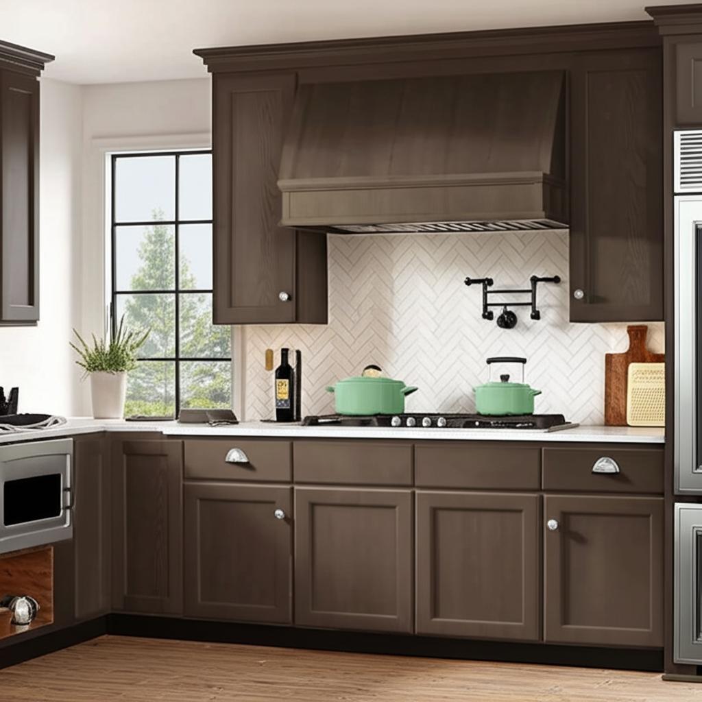 Hampton Bay Shaker Brindle Wall Kitchen Cabinet, 36-Inch