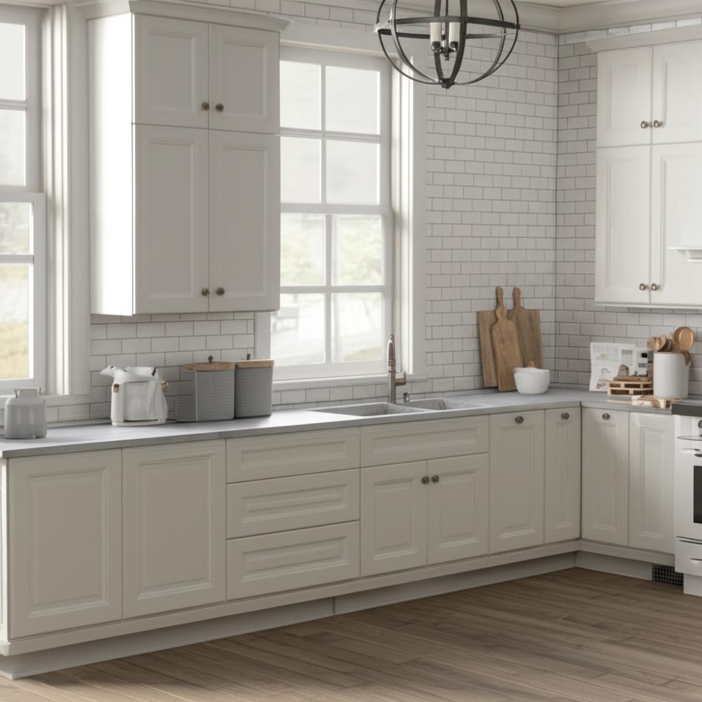 Hampton Bay Designer Series Elgin Assembled Wall Kitchen Cabinet in White
