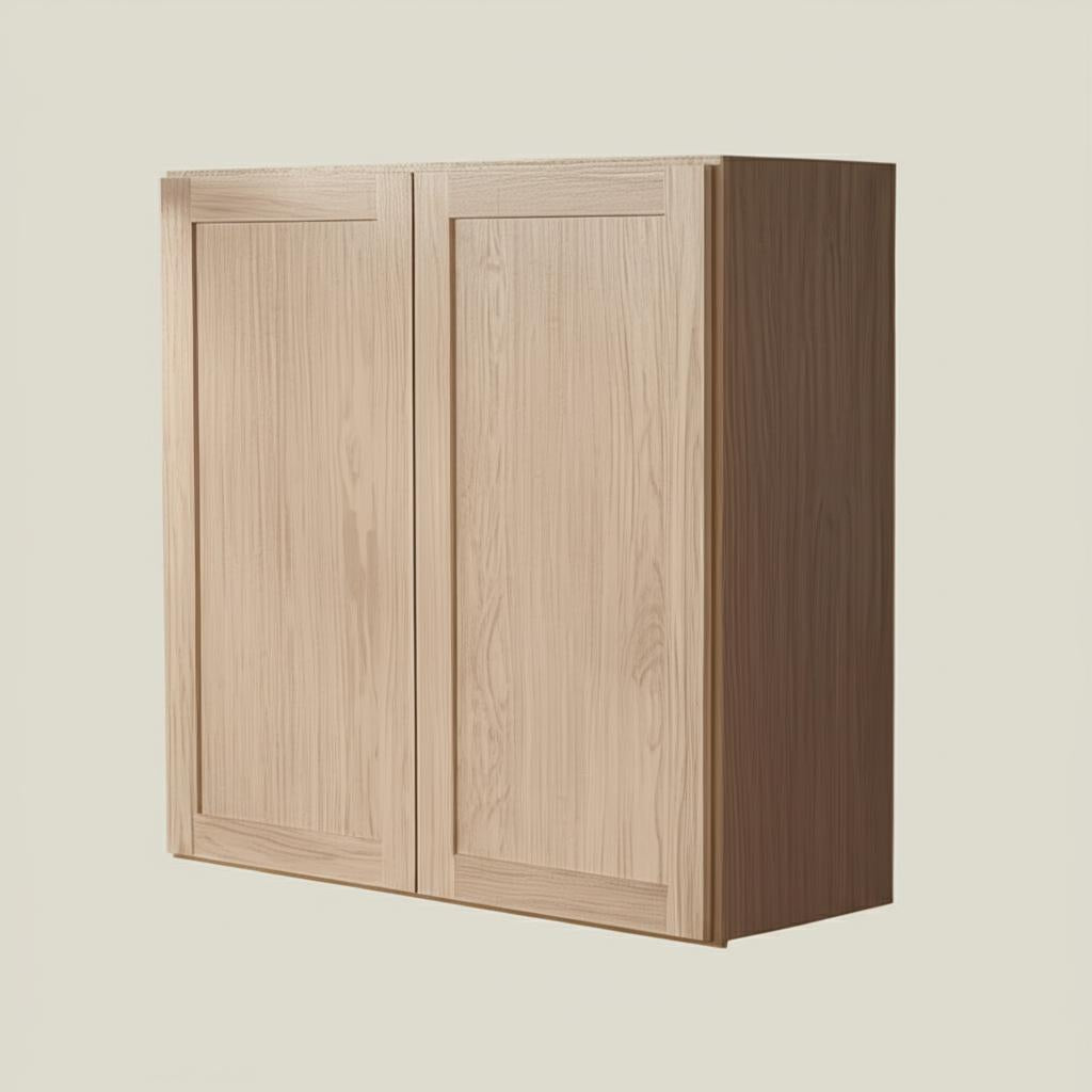 Hampton Bay Sinclair 30 in. Shaker Light Oak Wall Cabinet