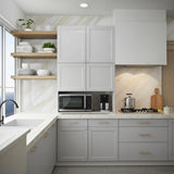 Hampton Bay Designer Series Melvern Assembled Wall Kitchen Cabinet in White