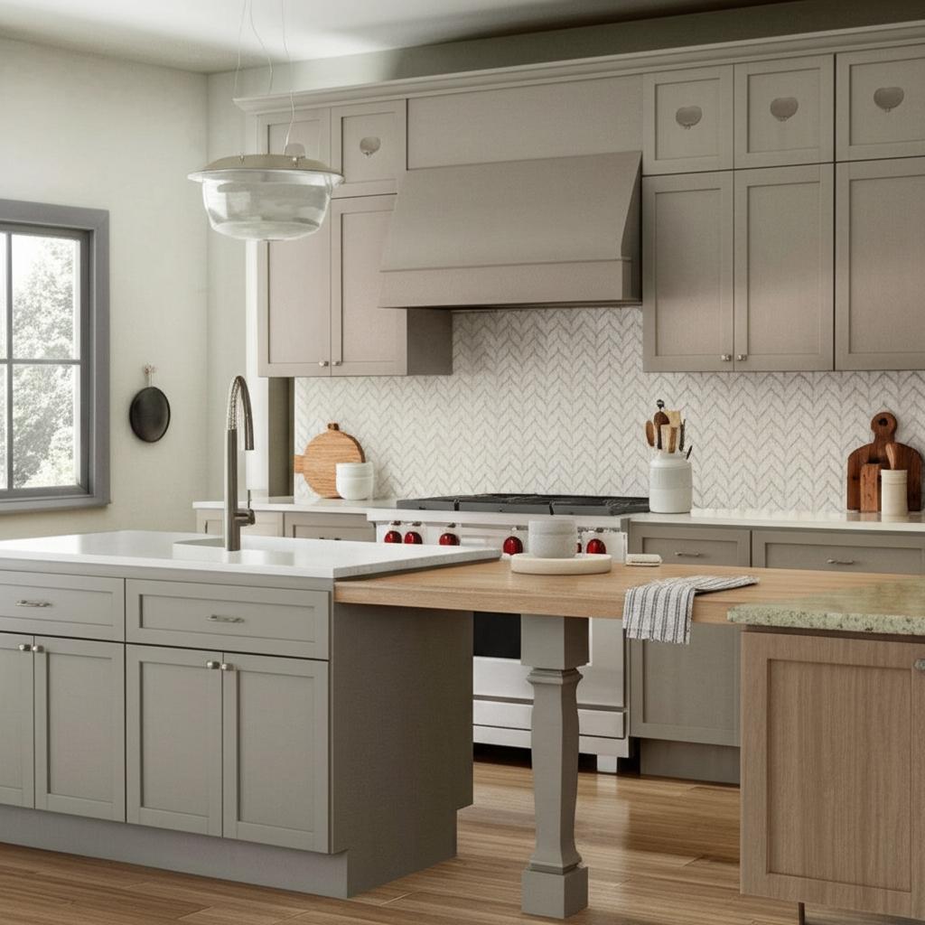 Hampton Bay Westfield Dusk Gray Shaker Wall Kitchen Cabinet
