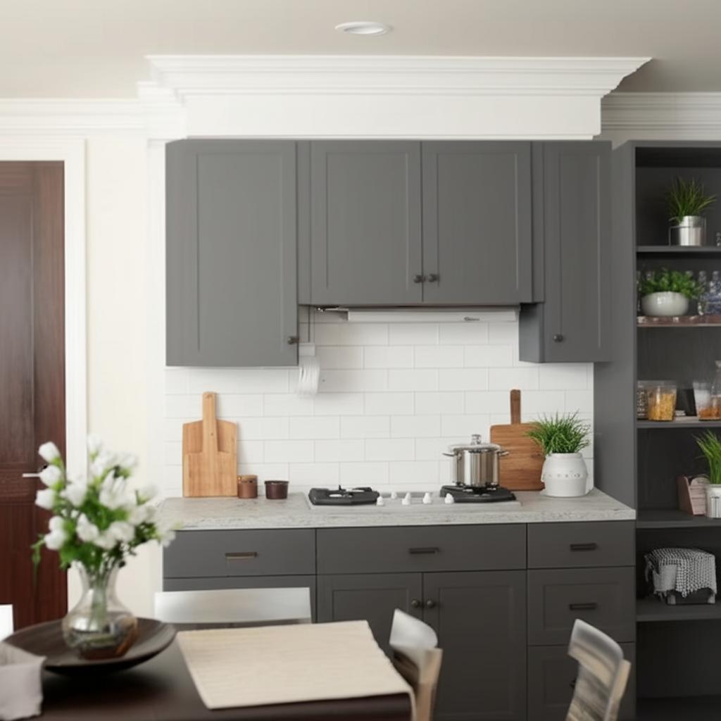 Hampton Bay Designer Series Melvern Storm Gray Shaker Wall Kitchen Cabinet