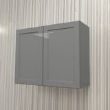 Hampton Bay Designer Series Melvern Storm Gray Shaker Wall Kitchen Cabinet