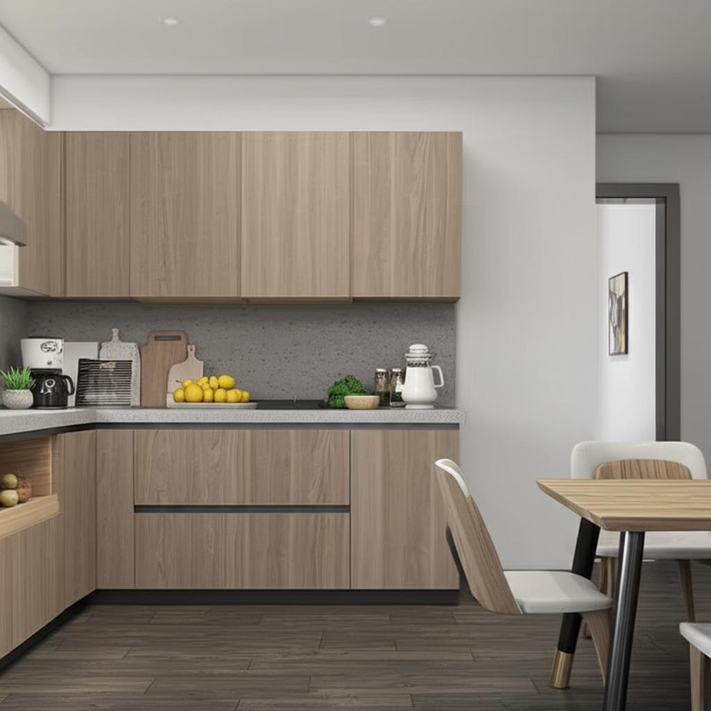 Hampton Bay Designer Series Edgeley Wall Kitchen Cabinet in Driftwood
