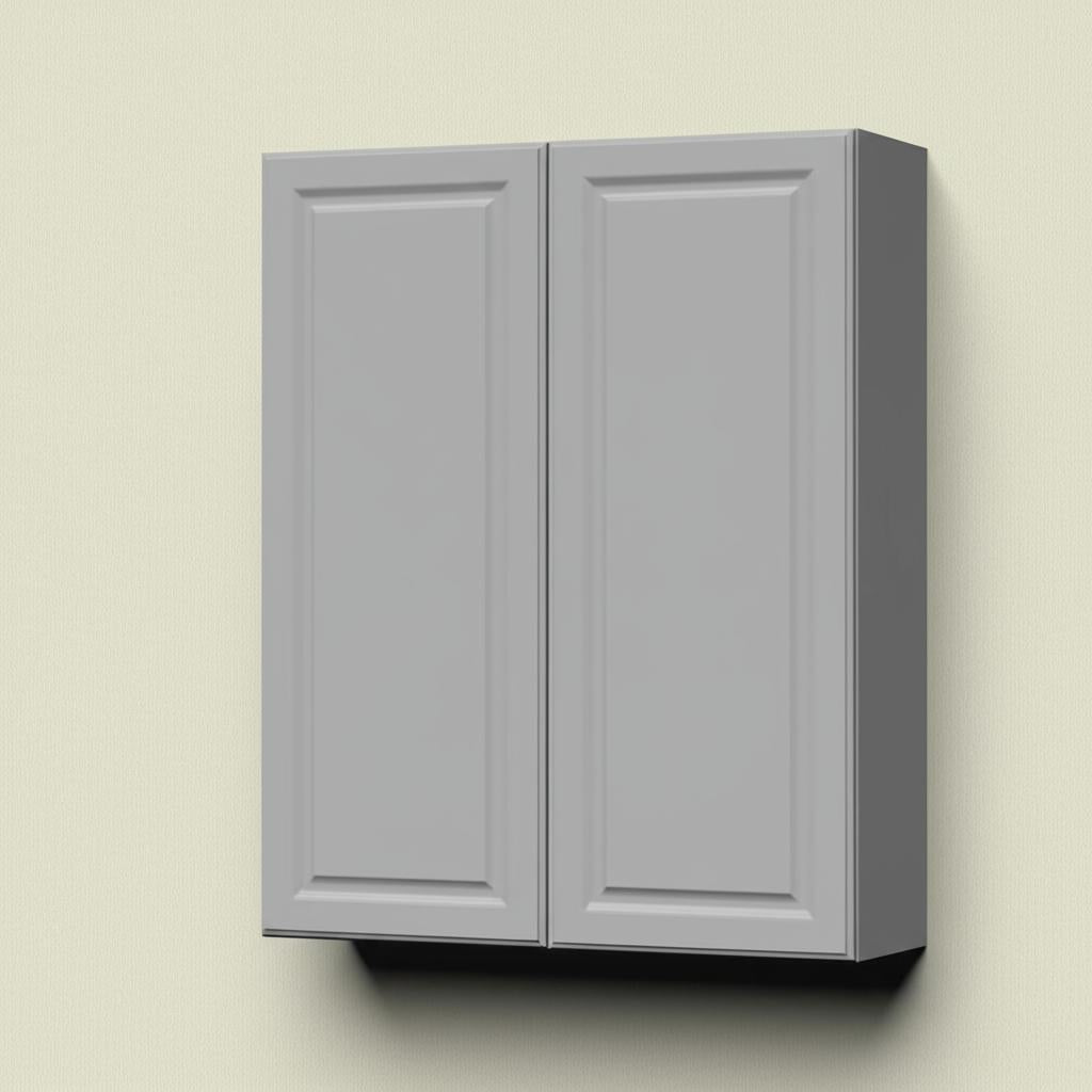 Hampton Bay Designer Series Elgin Wall Kitchen Cabinet in Heron Gray