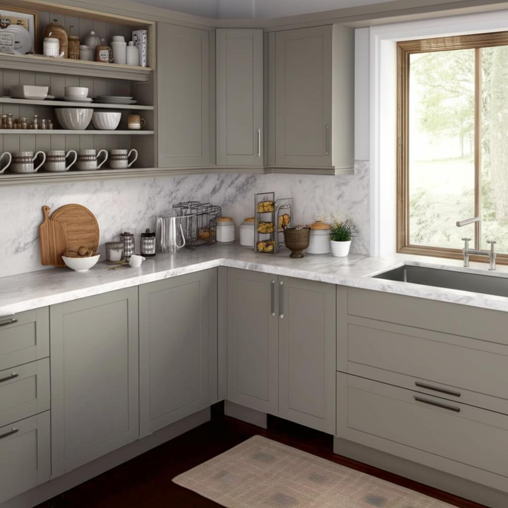 Hampton Bay Westfield Dusk Gray Shaker Wall Kitchen Cabinet