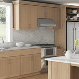 Hampton Bay Sinclair 27 in. W x 12 in. D x 30 in. H Assembled Wall Cabinet in Shaker Light Oak