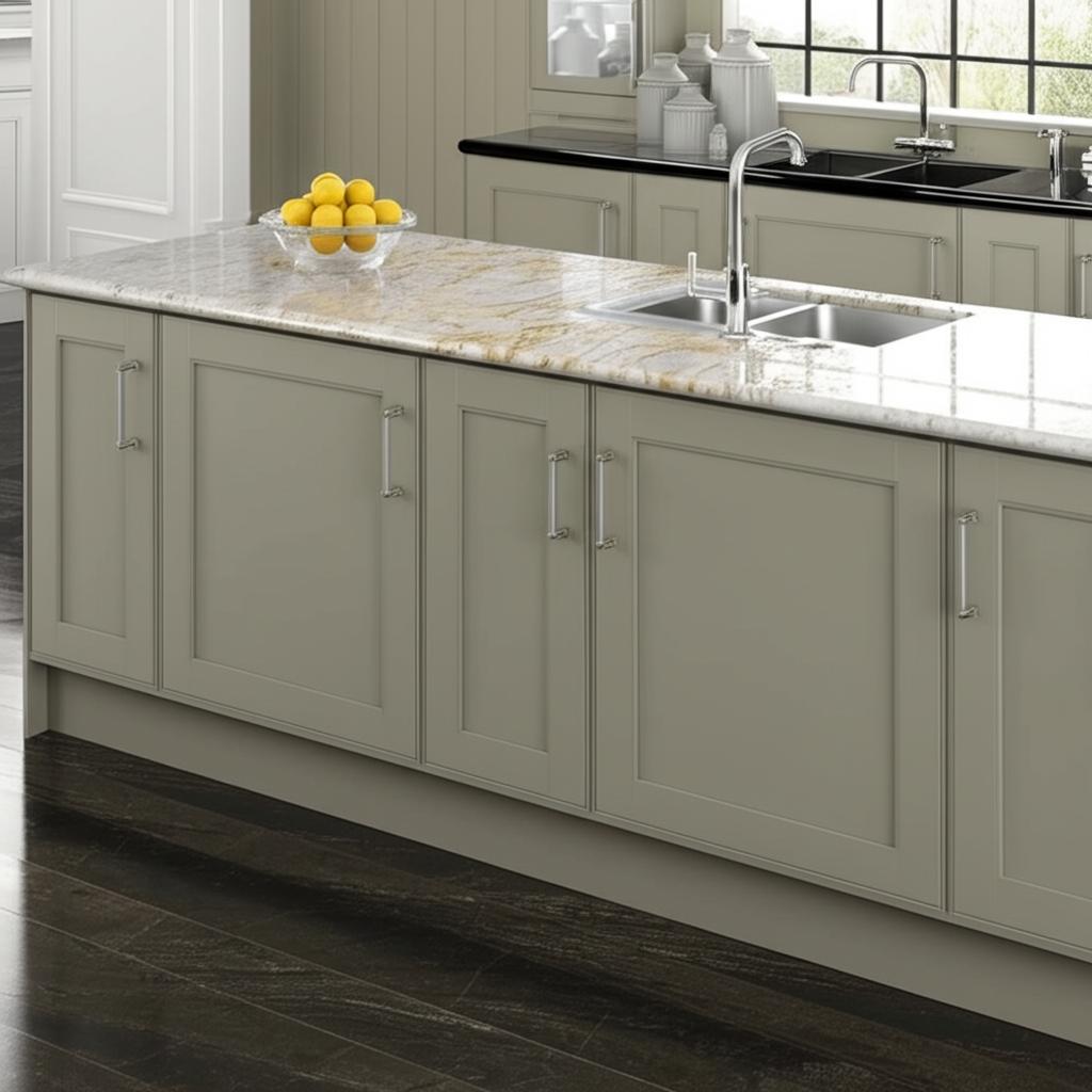 Hampton Bay Westfield Dusk Gray Shaker Wall Kitchen Cabinet - 21x12x36