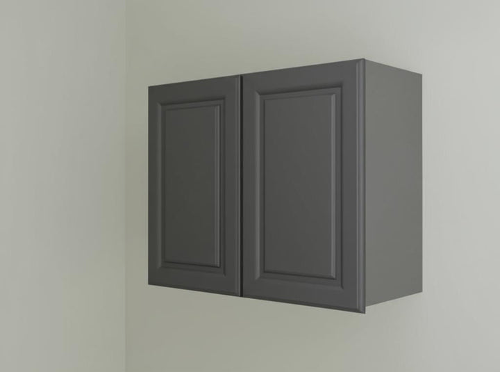 Hampton Bay Designer Series Elgin Wall Kitchen Cabinet in Heron Gray