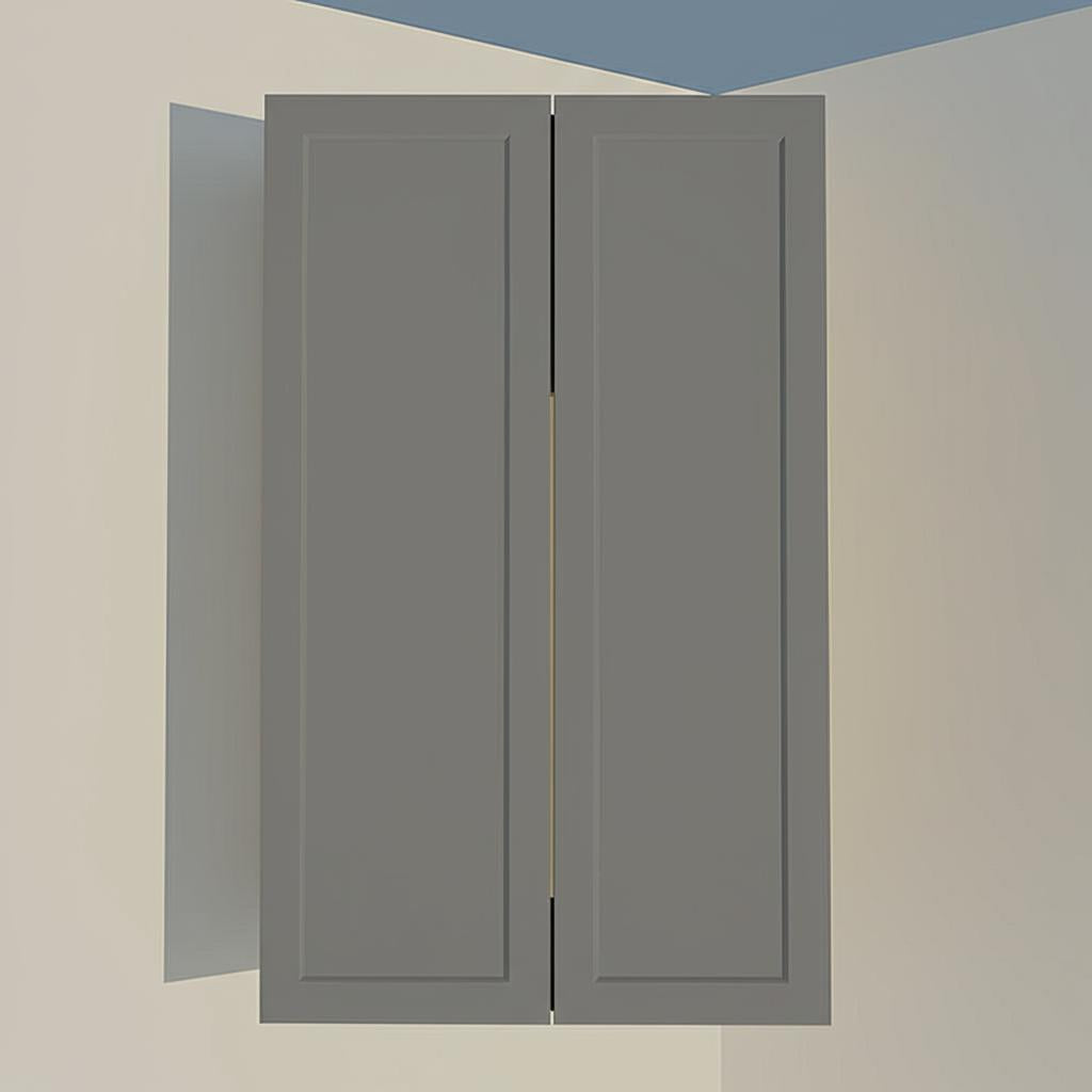 Hampton Bay Designer Series Melvern Storm Gray Shaker Wall Kitchen Cabinet