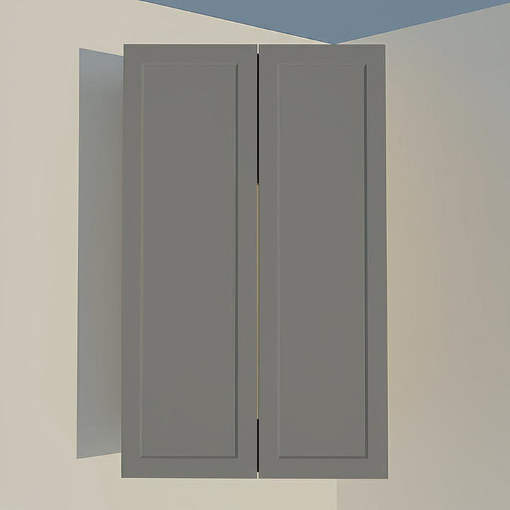 Hampton Bay Designer Series Melvern Storm Gray Shaker Wall Kitchen Cabinet