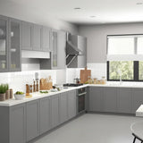 Hampton Bay Designer Series Melvern Storm Gray Shaker Wall Kitchen Cabinet