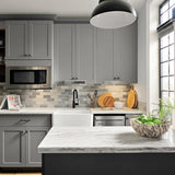 Hampton Bay Designer Series Melvern Storm Gray Shaker Assembled Wall Kitchen Cabinet