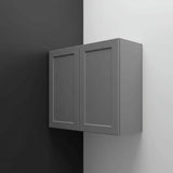 Hampton Bay Designer Series Melvern Storm Gray Shaker Assembled Wall Kitchen Cabinet