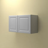 Hampton Bay Designer Series Elgin Wall Kitchen Cabinet in Heron Gray