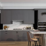 Hampton Bay Designer Series Elgin Wall Kitchen Cabinet in Heron Gray