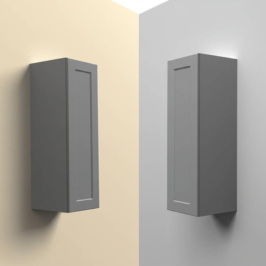 Hampton Bay Designer Series Melvern Storm Gray Shaker Wall Kitchen Cabinet