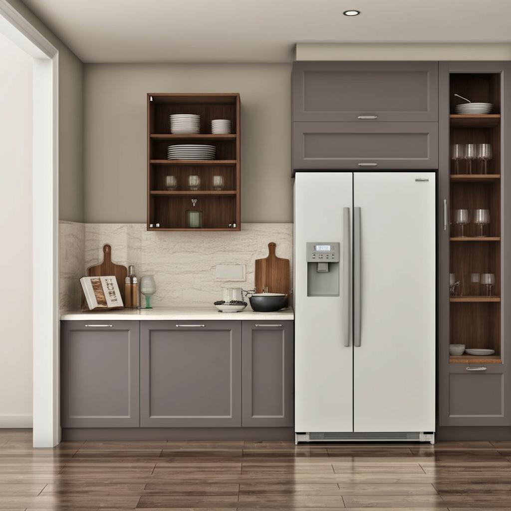 Hampton Bay Designer Series Melvern Storm Gray Shaker Wall Kitchen Cabinet
