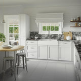 Hampton Bay Shaker Pantry Cabinet in Satin White - 18" W x 24" D x 96" H